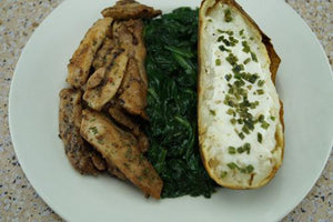 No-Guilt Chicken, Potato & Spinach