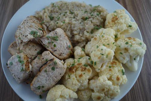 Healthy & Tasty Pan-Seared Pork with Quinoa & Cauliflower