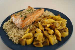 Healthy & Satisfying Salmon with Quinoa & Squash