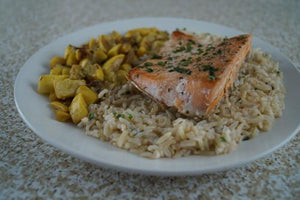 You're New Favorite: Salmon, Squash & Rice