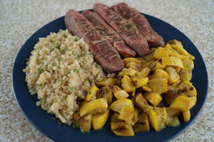 Seared Lamb with Quinoa & Squash